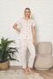 Raporlu Floral Camisole Short Sleeve Pajama Set