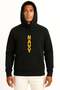 Hooded Vert Navy Unisex Sweatshirt with Chest and Back Print