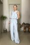 Balon Blouse Pants Soft Textured Modal Set - 2