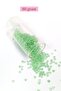 Bulk glass sand beads (8/0) 3 mm - 60 grams - transparent light green - bnc191