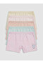 Pink Girls' Printed Boxers, Pack of 5 - 2