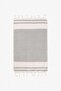 Simple Tassel 2-Piece Kitchen Towel Gray - 2