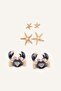 Women's Sea Themed 3-Piece Earring Set H7406Axns