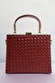 Elysara Eb0162 |   Knitted Stylish Metal Handle Evening Dress Bag - 2