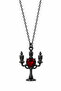 Gothic Necklace Black Chain Gothic Design Women's Necklace Punk Rock Style Accessory - 2