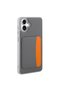 Galaxy A07 Compatible Case with Card Holder and Business Card Compartment X-Kart Silicone Cover T40464 - Orange - 3