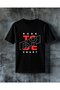 Tuse Red Printed Oversize T-Shirt