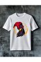 Rooster Red Bass Printed Oversize T-Shirt