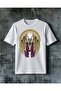 Angelic Deer Winged Printed Oversize T-Shirt