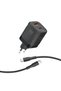 Dual Port Charger with 25W USB-C PD, 18W QC 3.0 USB Port, EU 2-pin plug, Dual Type-C 60W PD Cable, PowerPort-25CC