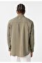 Oversize Long Sleeve Single Pocket Modal Fabric Shirt - 5
