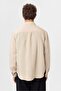 Modal fabric relaxed fit striped men's shirt - 4
