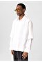 Double sleeve detailed oversize shirt - 3