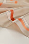 Stone Chain and Belt Patterned Silk Scarf - 2