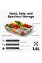 Glass Baking Dish Size 1.6L for Cooking, Baking and Roasting, Square Casserole Dish, Baking Tray is 100% Borosilicate Glass, BPA Free, Microwave and Dishwasher Safe loaf tray, Oven Tray - 3