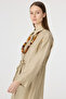 Belted Shirt Collar Relaxed Cut Mink Suit 1829 - 5