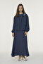 Brooch Detailed Jacket Dress Navy Blue Suit 1957 - 7