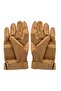Beige Long Boneless Tactical Gloves - Biker Airsoft Gloves - 3