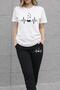 T-Shirt Sweat Suit Unisex Set Rhythm Butterfly Printed