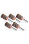 5Pcs 15mm Flap Wheels Shank Mounted Sanding Disc Abrasive Wheel 80 Grits For Electric Drills Benc... - 2