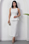 Crew Neck Strap Flounce Dress Dks1002 - 3