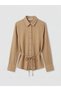 Two Mt Shop Quality Women's Seersucker Shirt with Belt - 4