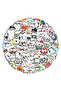 90PCS 90PCS Cartoon Cute Animal Cat Line Kitten Stickers Funny Meme Doodle Creative DIY Stationery B