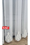 Embroidered Court Damask Living Room Model Style Design Mega Exclusive 3 Layer Pleated Tulle Curtain - 4