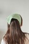 Light Pistachio Green Colored Mesh Model Handmade Knitted Bandana - 3