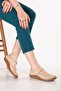 Genuine Leather Anatomical Sole Comfortable Daily Ballet Flats Usl.2210 Beige - 4