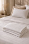 Pearl 2 Pieces White Cotton Satin Striped 50 X 70 cm Pillowcase - 5