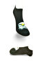 Black and White Eagle Patterned Sporty Unisex Short Ankle Socks Summer 1 Pair - 2