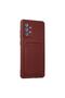 Samsung Galaxy A72 Case Kelvin Silicone with Business Card - Claret Red - 2