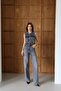 8255 Women's Belted Jean Jumpsuit - 5