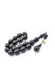 Vefa Usta Signature Cut Black Crimped Amber Efe Maskot Prayer Beads - 3