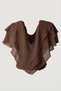 Ciel Chiffon V-Neck Flounced Casual Women's Blouse - 8