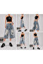 Y2K Printed Baggy Jean Shorts Bermuda/Shorts - 3