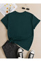 Unisex Green Leopard Bow Printed Crew Neck T-Shirt - 2