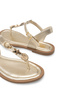 Gold Women's Sandals Starfish Mussel Shell Gold Accessories Flip Flops Beach Casual Stylish - 2