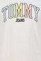 Tommy Jeans Men Crew Neck Short Sleeve Brand Logo T-Shirt, White - 5