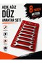 8-Piece Open Mouth Combination Wrench Set Steel Combination Wrench Kit Double Sided Repair Wrench Set Professional Hand Tool