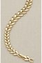Xuping Gold Color Leaf Patterned Steel Bracelet – Non-Tarnishing Anti-Allergic Elegant Women's Bracelet 19 cm - 4