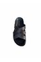 Ayli̇n Women's Slippers Daily Genuine Dark Brown Leather - 3