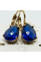 Bronze Vintage Women's Earrings Authentic Copper Jewelry Color-Changing Stone 4-Prong Drop Model - 5