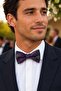 Black Purple Motif Silk Bow Tie Sb203
