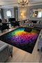Sdt Fish Theme Patterned Modern Woven Base Decorative Carpet Mosso3394 - 3