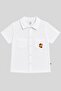 Boy's Striped Shorts and Linen Shirt Set - 2