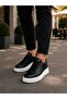 Umbra Black Men's Perforated Detailed Fusped Comfortable White Sole Daily Casual Shoes - 4