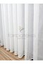 Exculusive Mimosa Iron-Free, Wrinkle-Free Plain 3-Layer Pleated Tulle Curtain - 4
