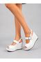 Hira; White Matte Leather, 9 cm Padded Heel Shoes with Buckle Detail (Narrow Fit, Please See Product Description) - 3